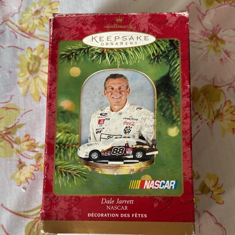 Hallmark Keepsake NASCAR Ornament with Red and Gold Accents